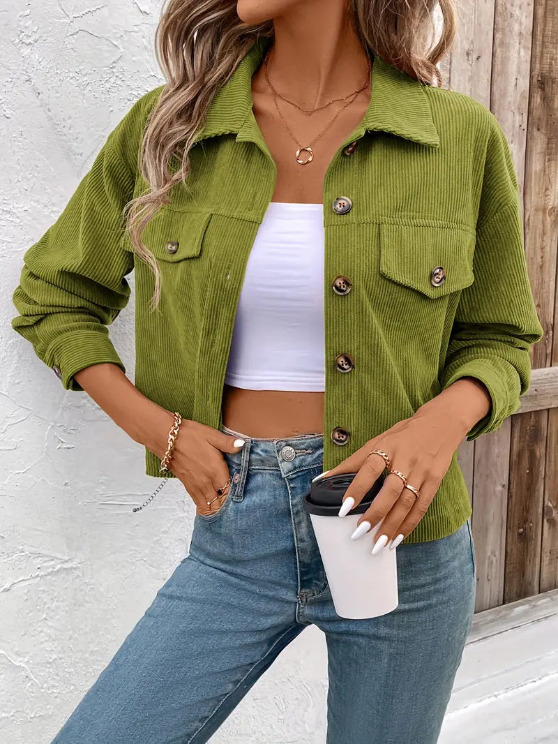 Cleo™ - Chic Cord Jacket