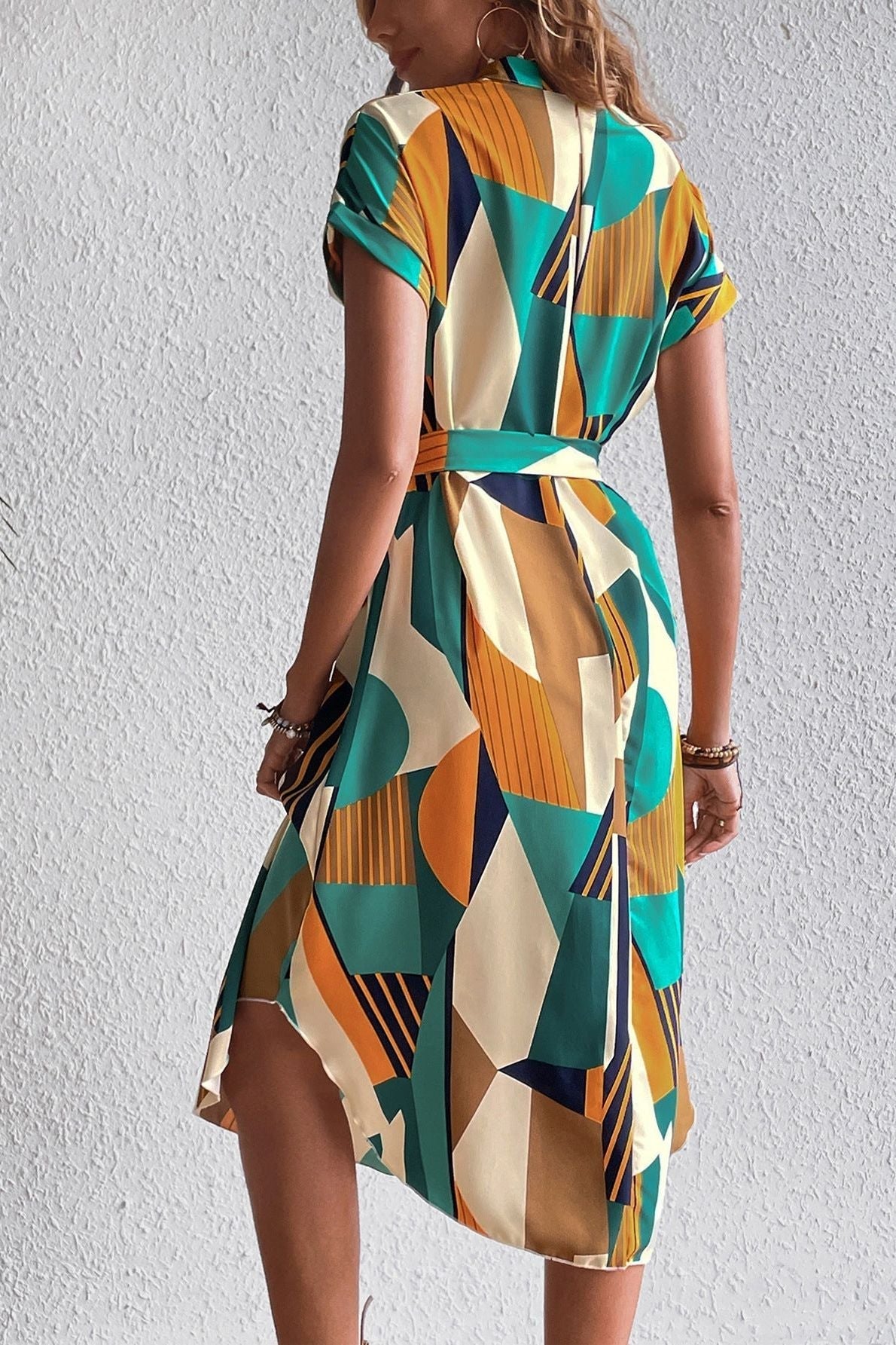 Krisha™ - Chic Geometric Dress