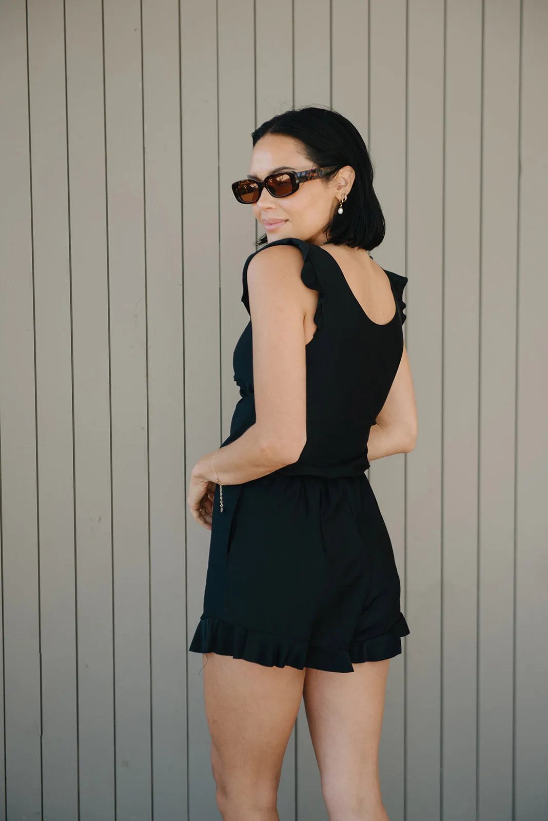 Jolanda | Swimsuit with ruffles & gentle figure shaping