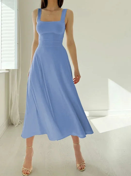Celianne™ - Elegant Square Neck Dress