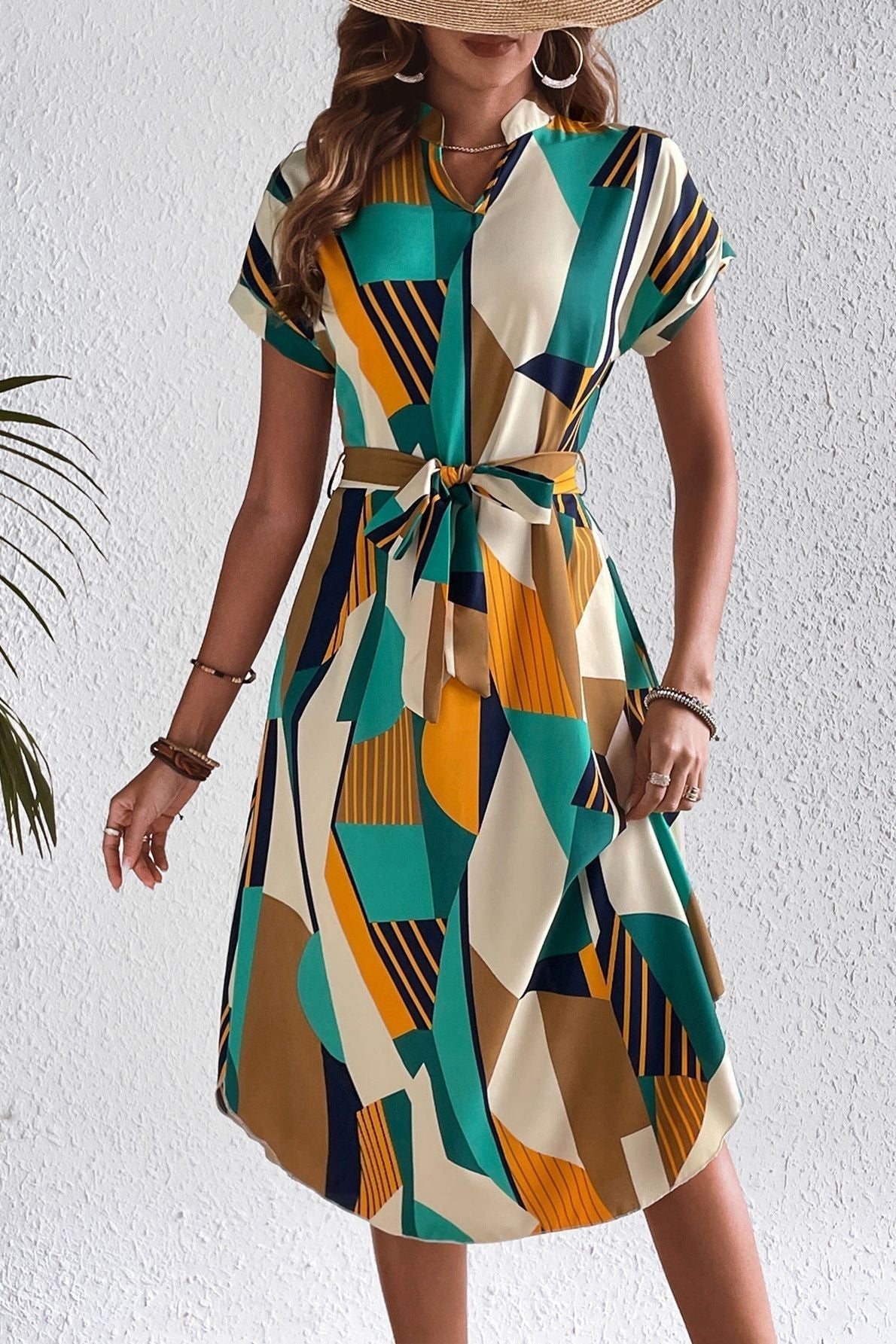 Krisha™ - Chic Geometric Dress