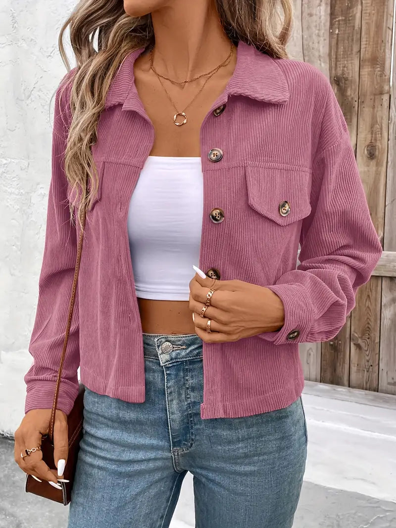 Cleo™ - Chic Cord Jacket