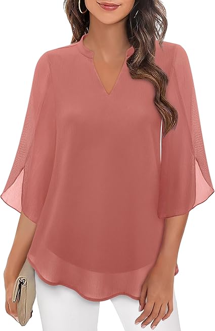 Sylva™ - Graceful V-Neck Top