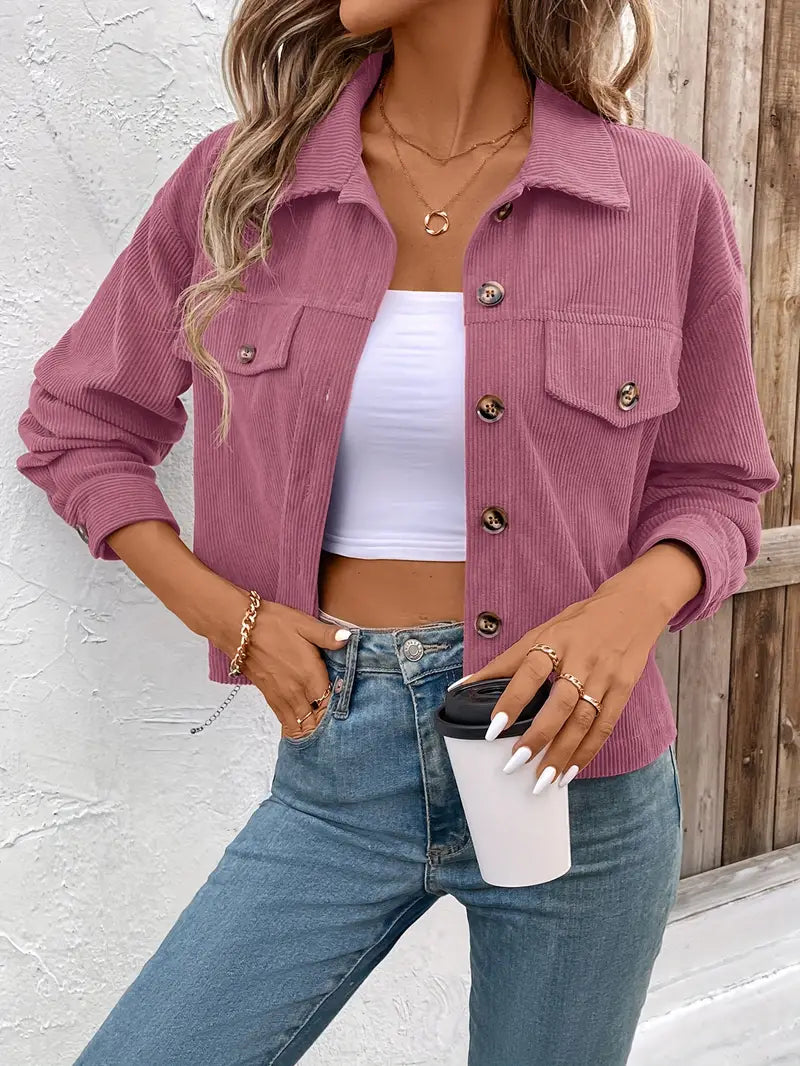 Cleo™ - Chic Cord Jacket