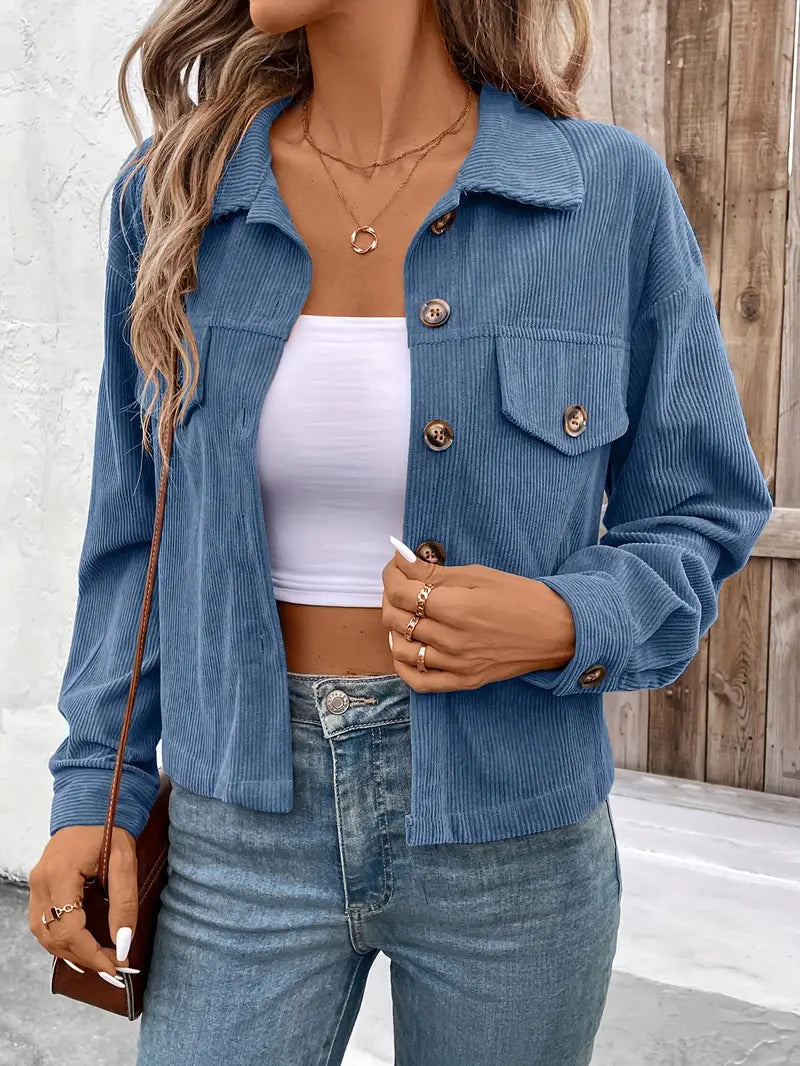 Cleo™ - Chic Cord Jacket
