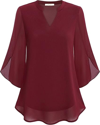 Sylva™ - Graceful V-Neck Top