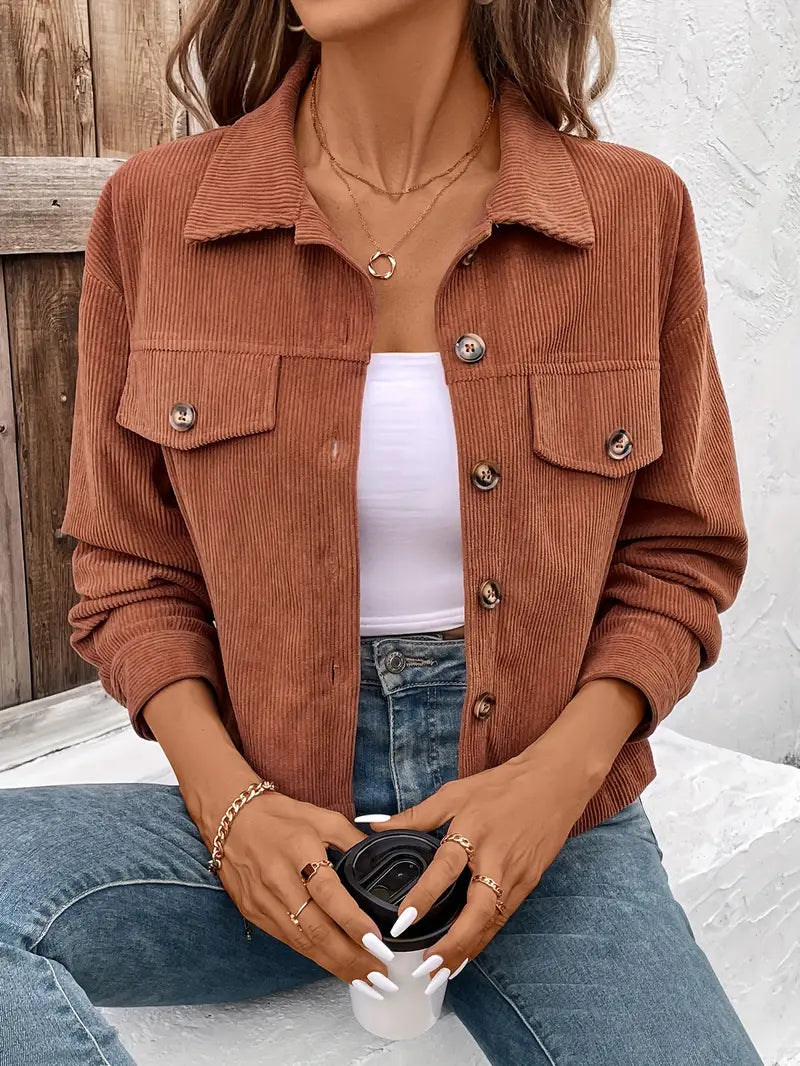 Cleo™ - Chic Cord Jacket