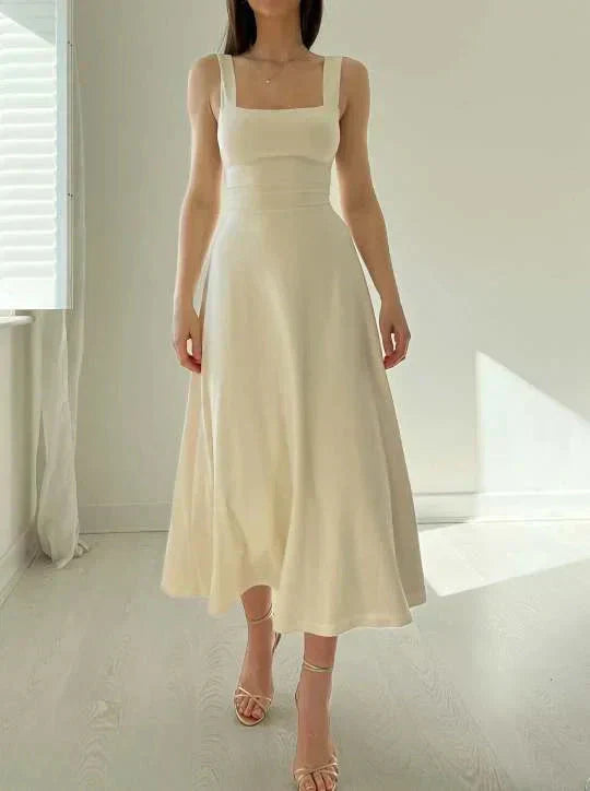 Celianne™ - Elegant Square Neck Dress