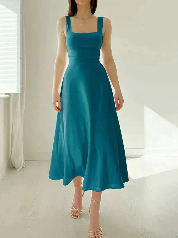 Celianne™ - Elegant Square Neck Dress