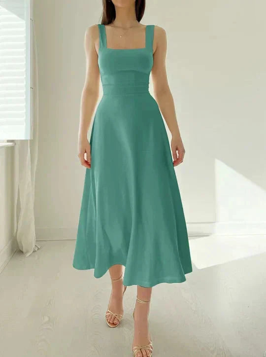 Celianne™ - Elegant Square Neck Dress