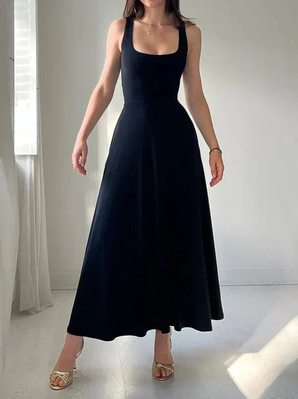 Celianne™ - Elegant Square Neck Dress