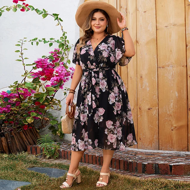 Shaia™ - Floral Embrace Dress