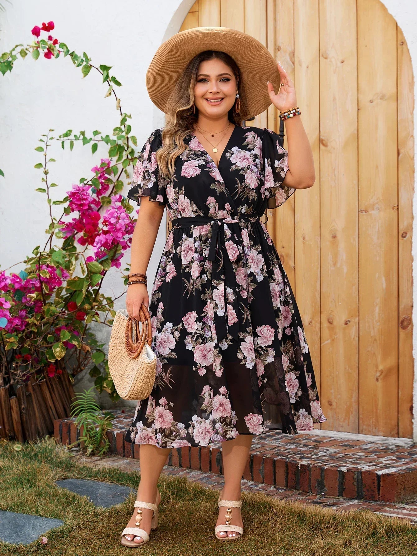 Shaia™ - Floral Embrace Dress