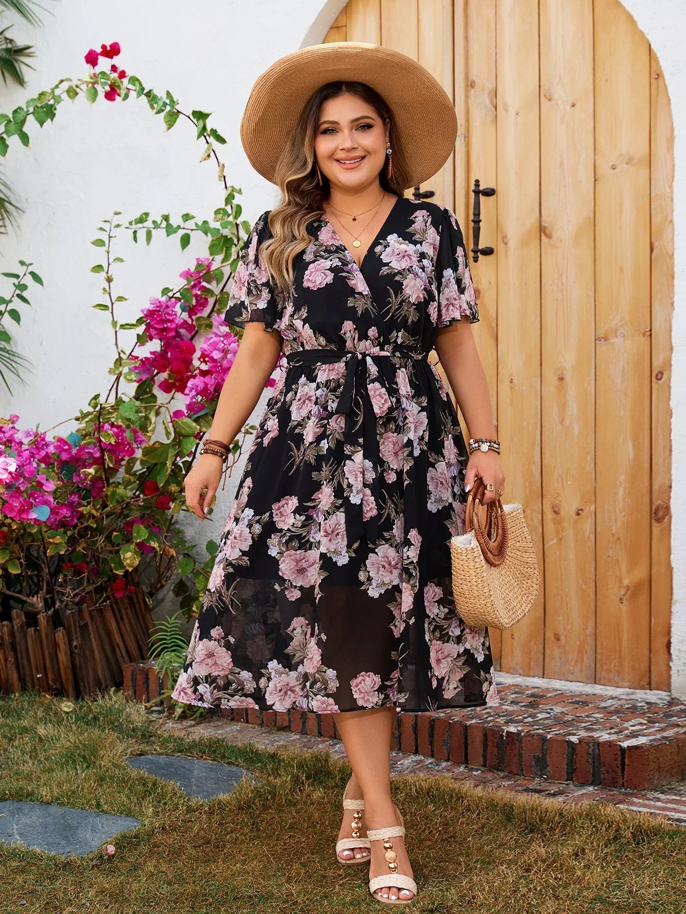 Shaia™ - Floral Embrace Dress