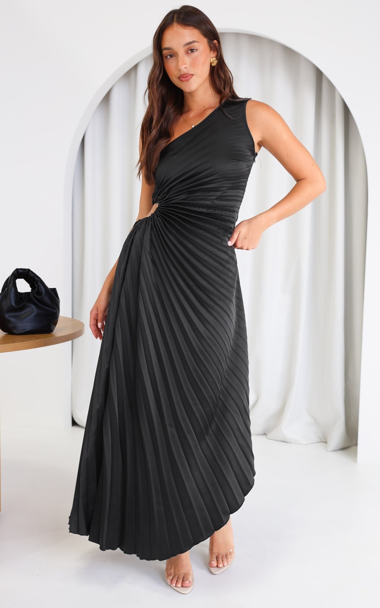 Zerina™ - Pleated Elegance Dress