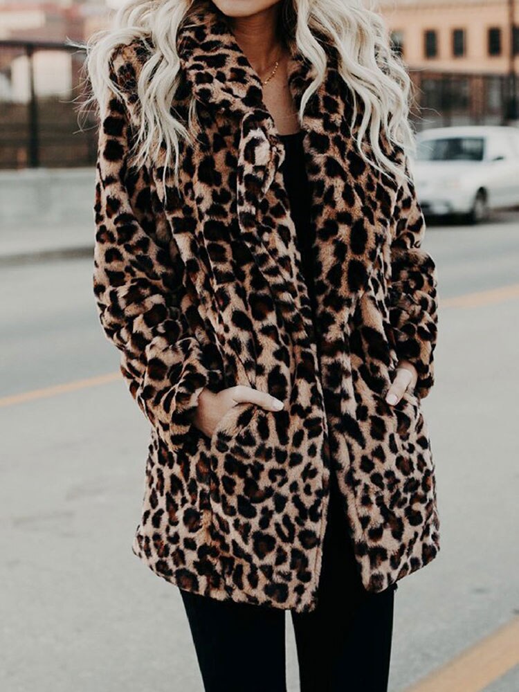 Jennie™ - Leopard Furry Jacket