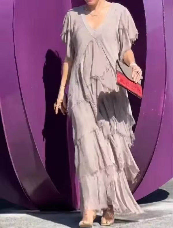 Anselia™ - Boho Ruffle Dress
