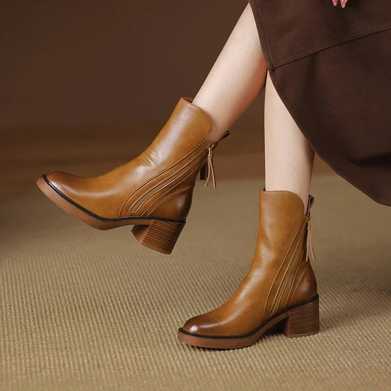 SERENE™ - Block Heel Ankle Boots