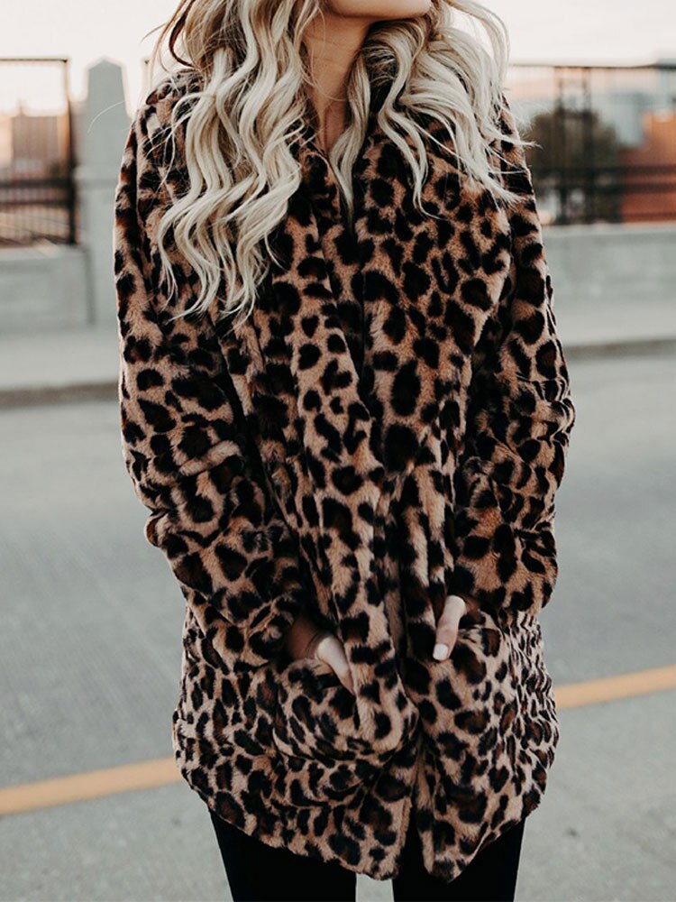 Jennie™ - Leopard Furry Jacket