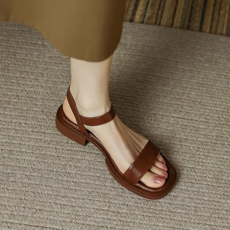 June Comfort Leather Sandals