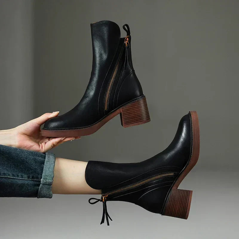 SERENE™ - Block Heel Ankle Boots