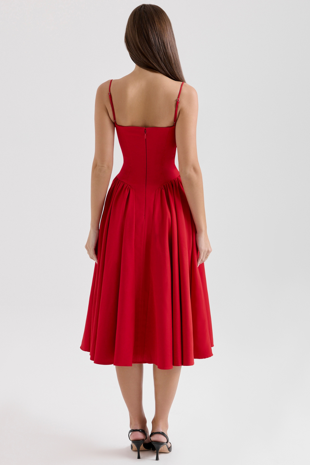 Alina Cinched Midi Dress