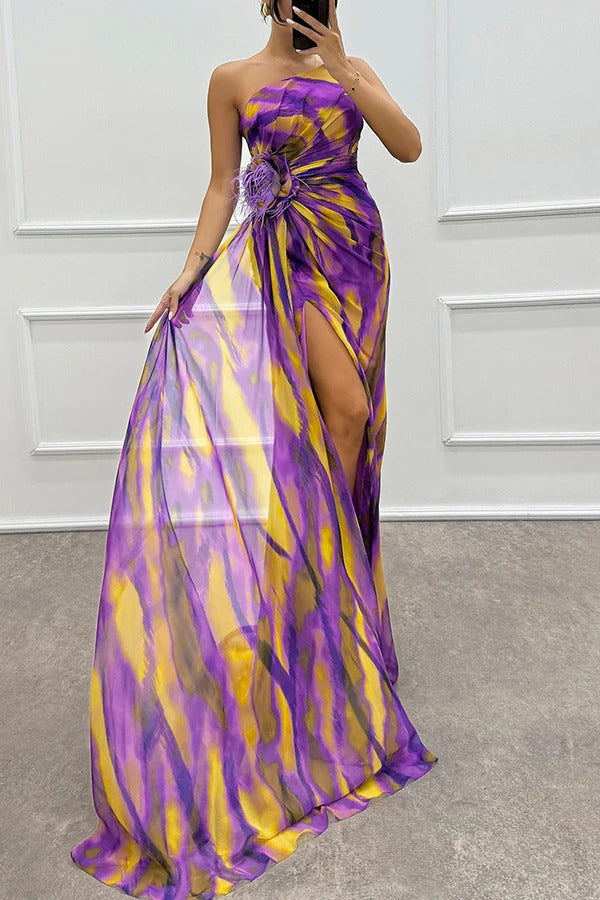 Elaris™ - Vibrant Slit Dress
