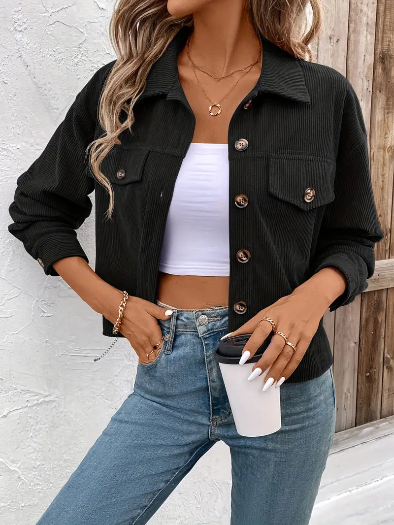 Cleo™ - Chic Cord Jacket