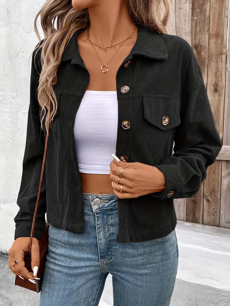 Cleo™ - Chic Cord Jacket