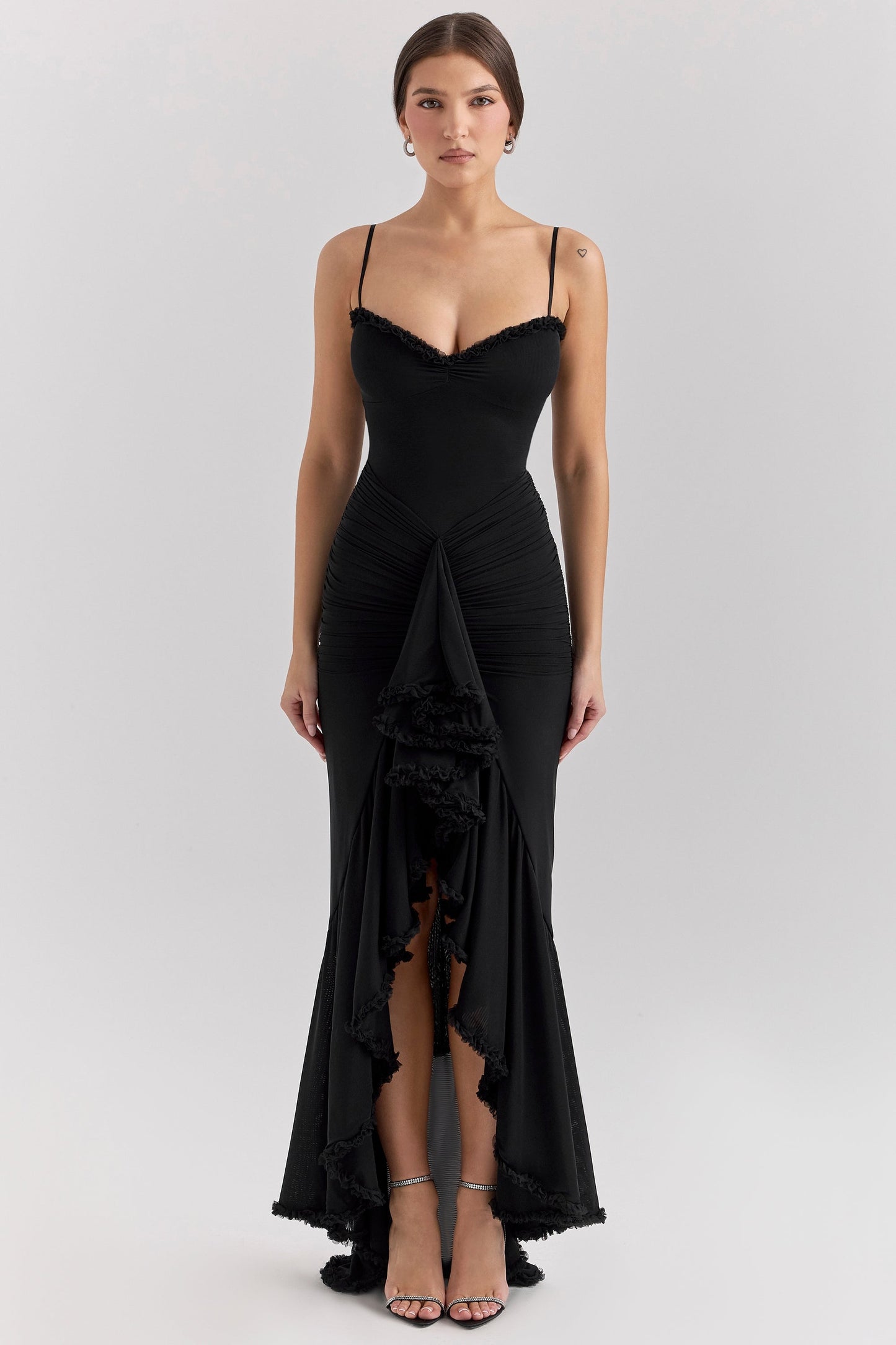 Elara Ruffle Flow Maxi