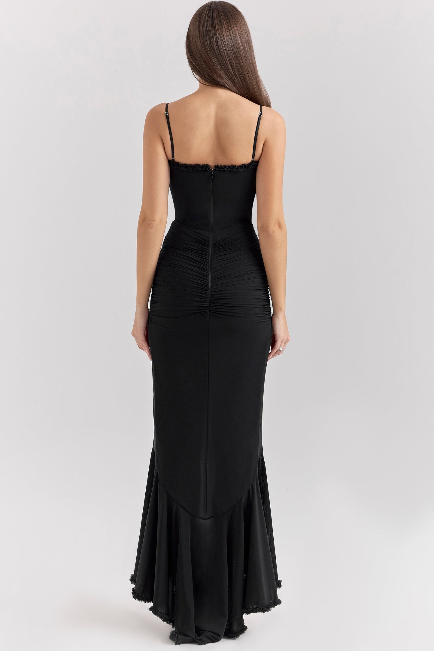 Elara Ruffle Flow Maxi