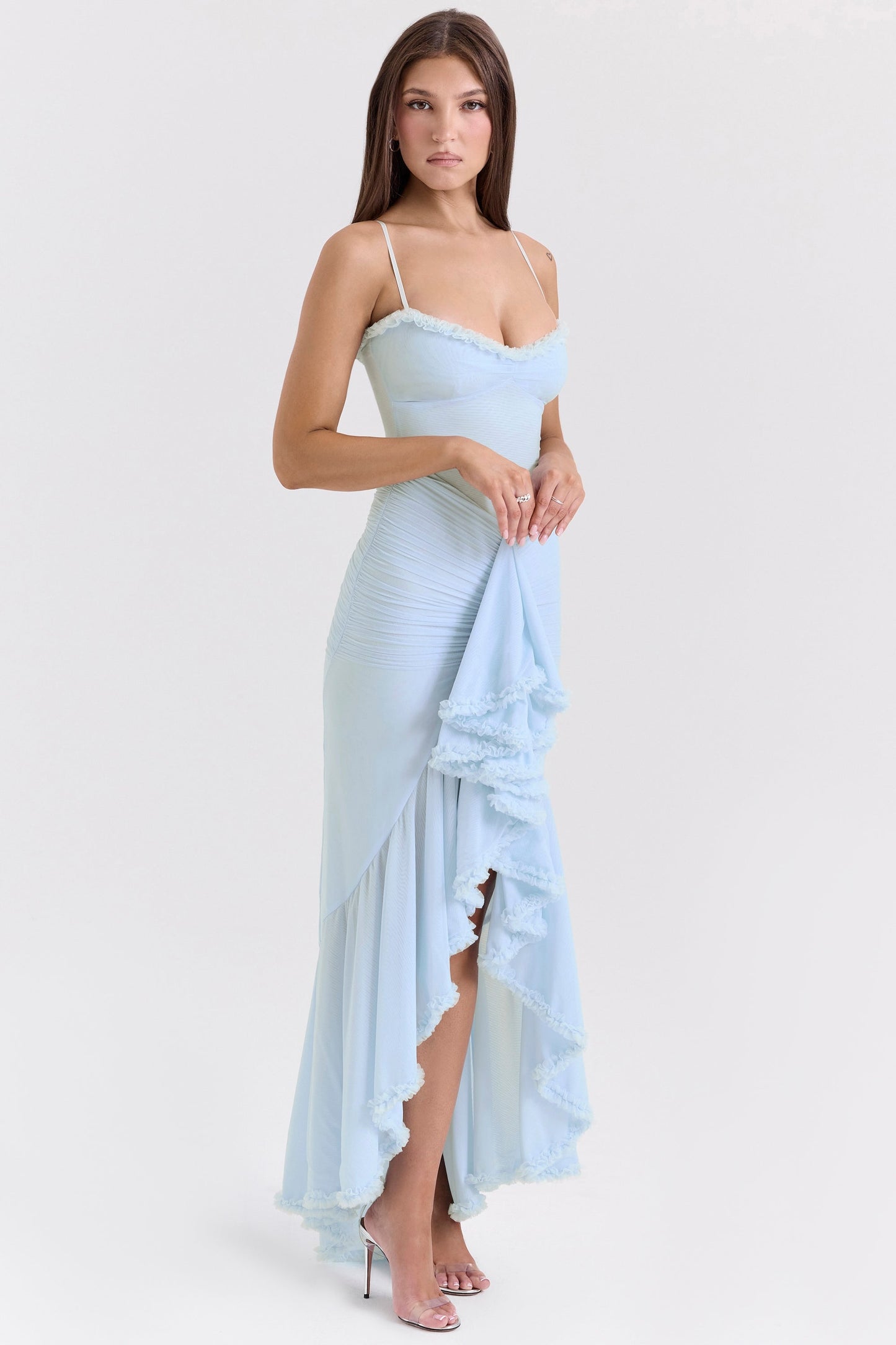 Elara Ruffle Flow Maxi