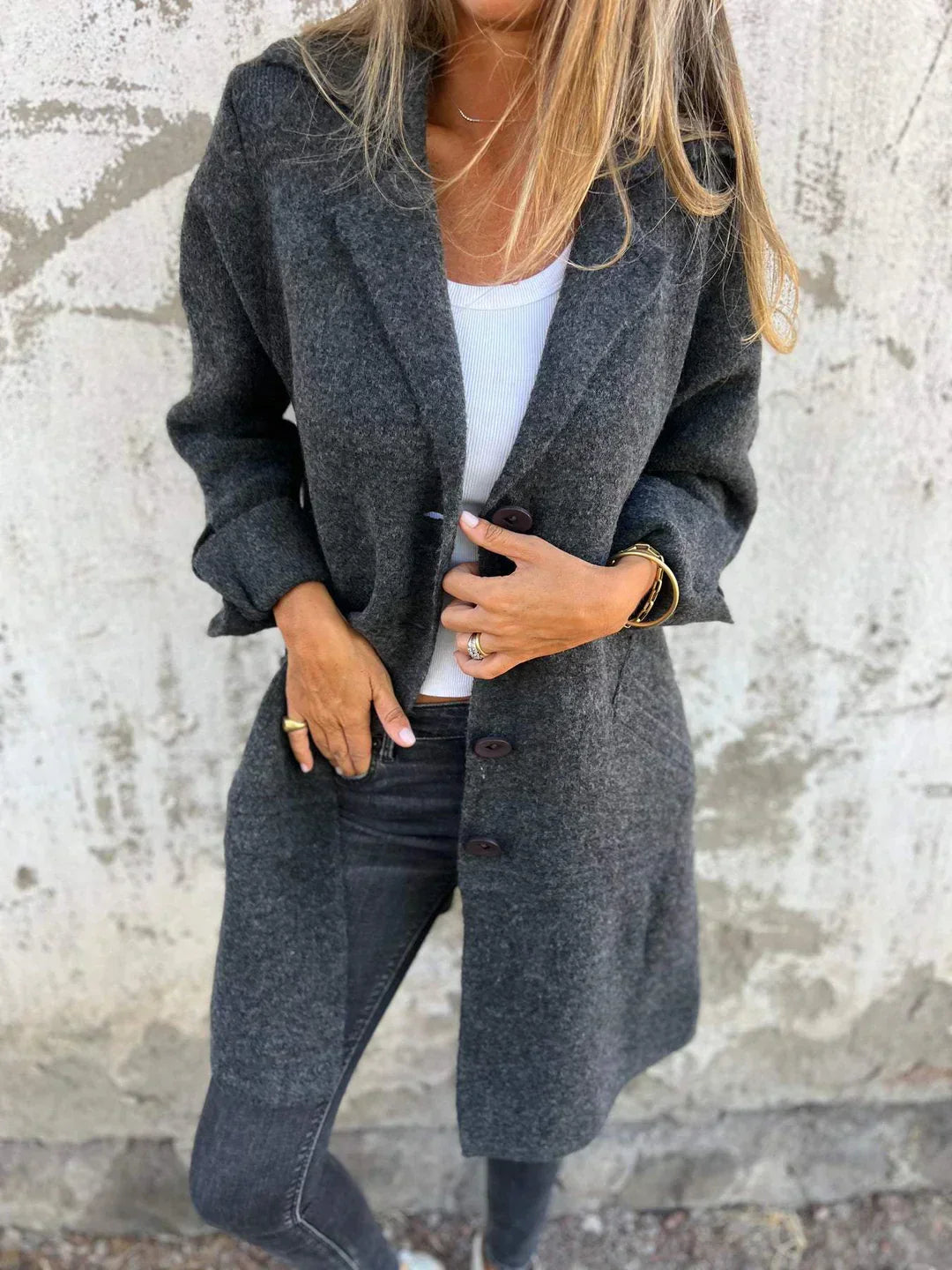 Aaliyah™ - Cozy Button Coat