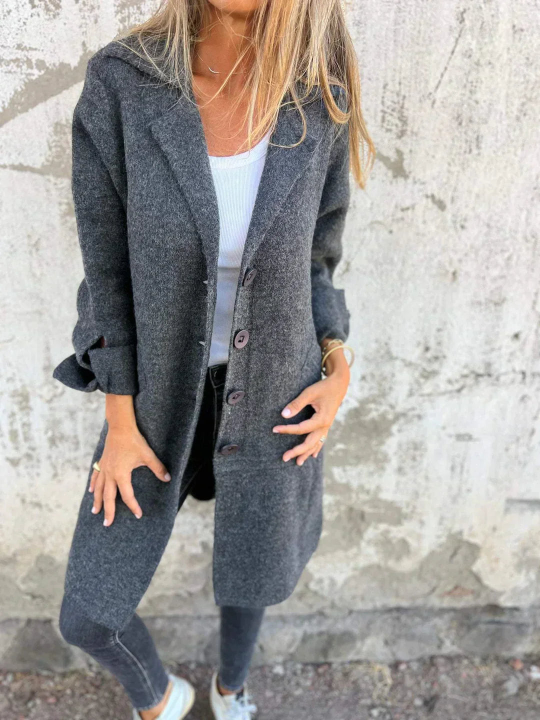 Aaliyah™ - Cozy Button Coat
