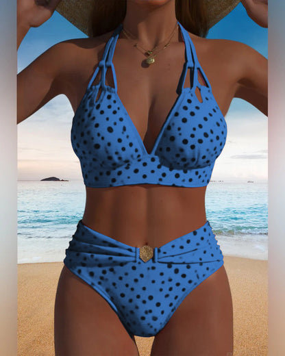 Sexy polka dot two-piece swimsuit