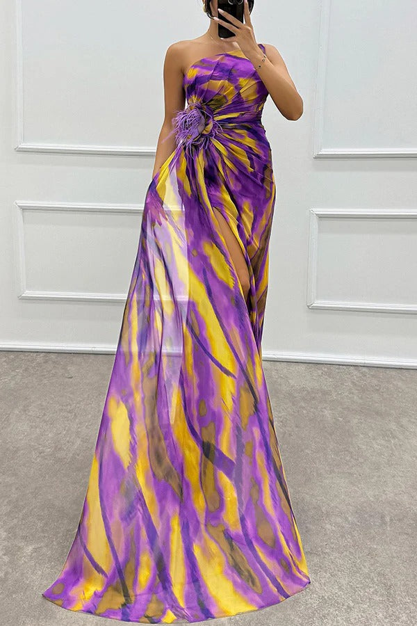 Elaris™ - Vibrant Slit Dress