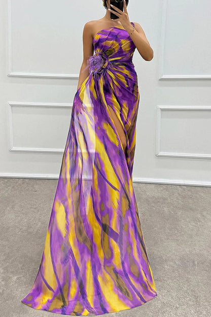 Elaris™ - Vibrant Slit Dress