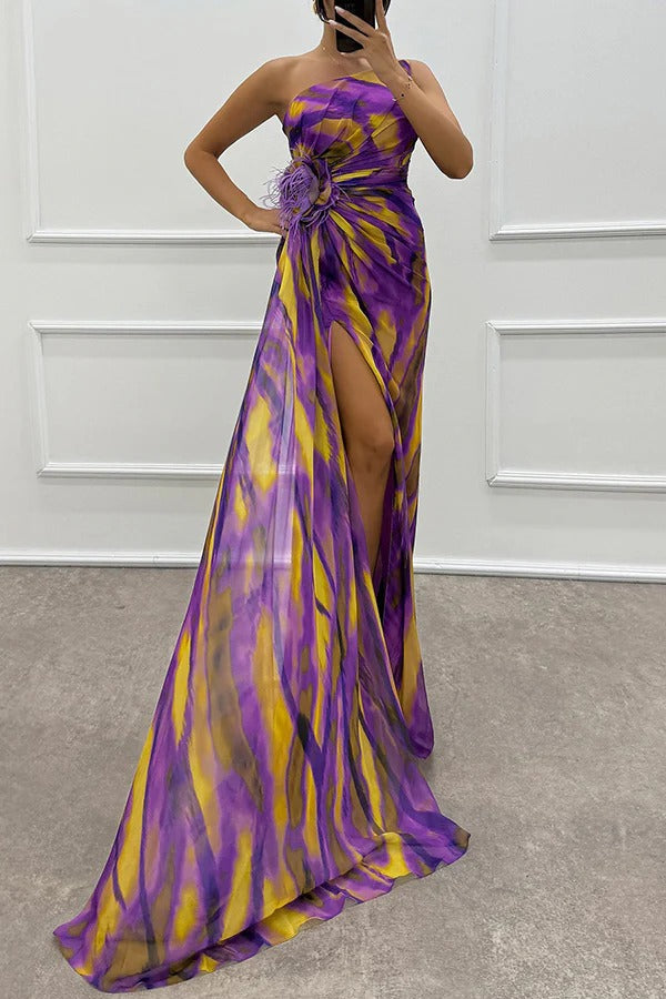 Elaris™ - Vibrant Slit Dress