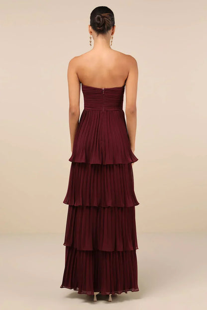 Celesty™ – Ruffled Pleated Dress