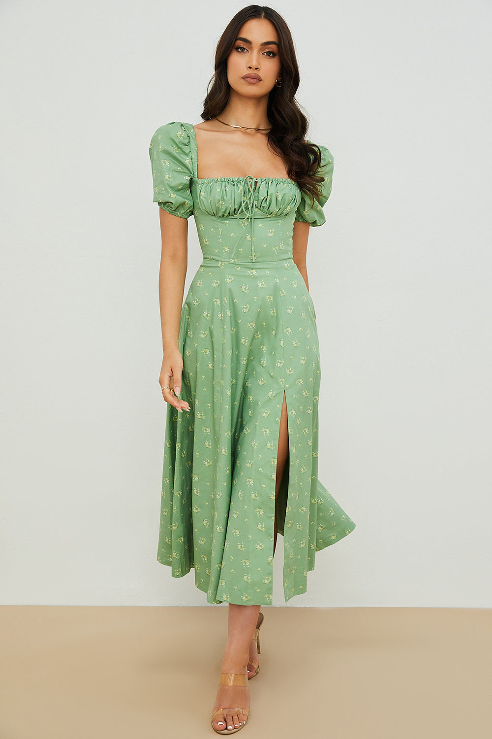Ailene™ - Bloom Puff Sleeve Dress