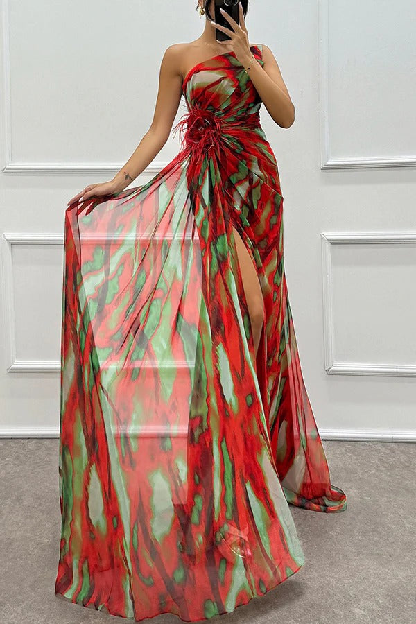 Elaris™ - Vibrant Slit Dress