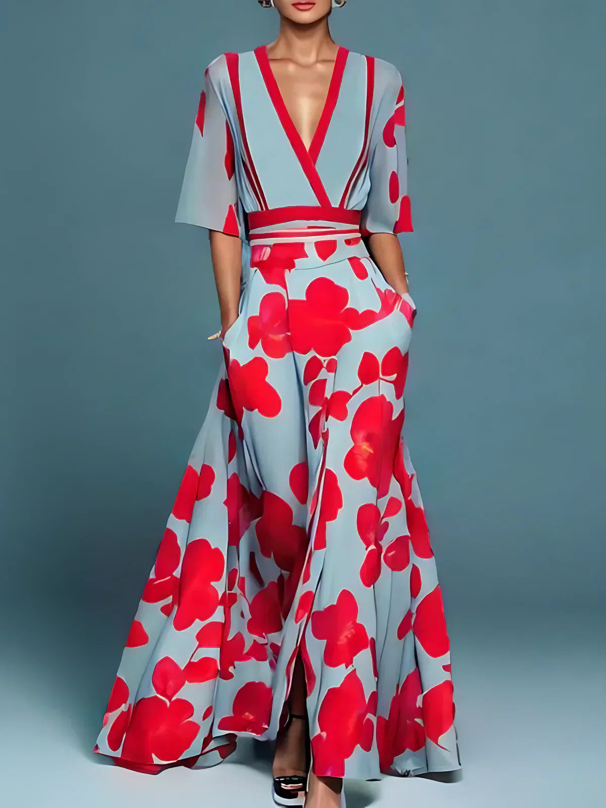 Zylira™ - Elegant Floral Dress