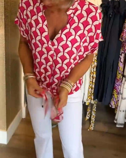 Zarae™ - Geometric Print Top