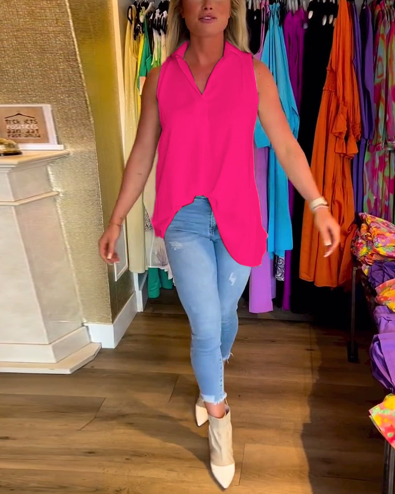 Calyx™ - Elegant V-neck Top