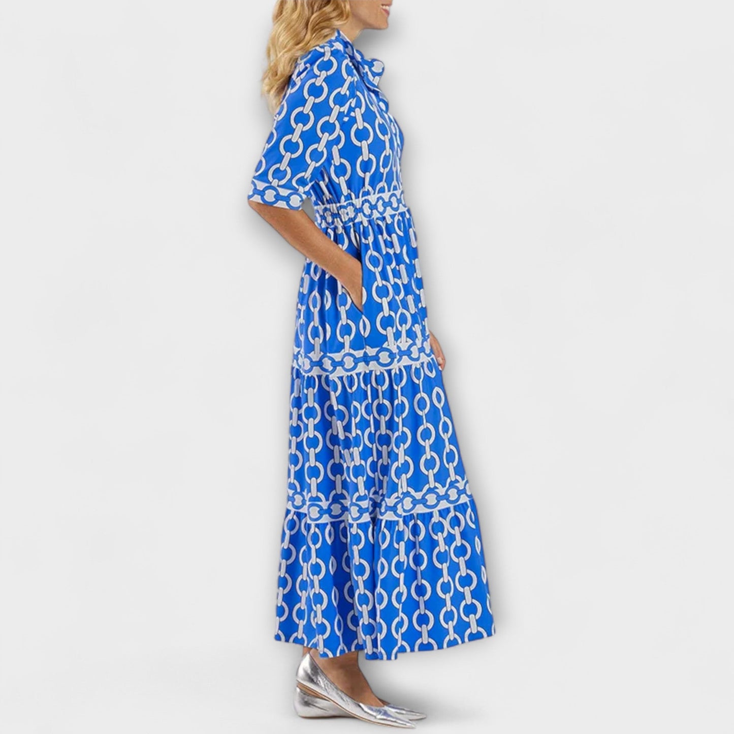 Olivia | Midi Dress with Chain Pattern
