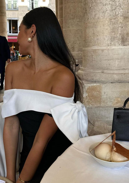 Novera™ - White Draped Detail Dress