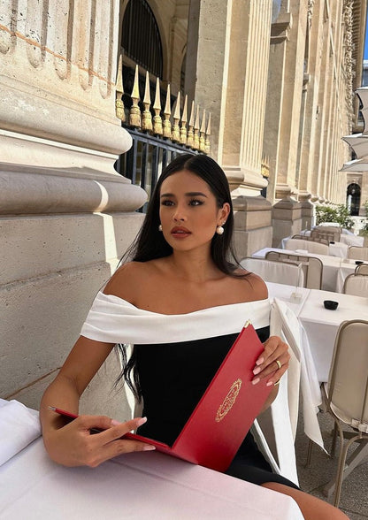 Novera™ - White Draped Detail Dress