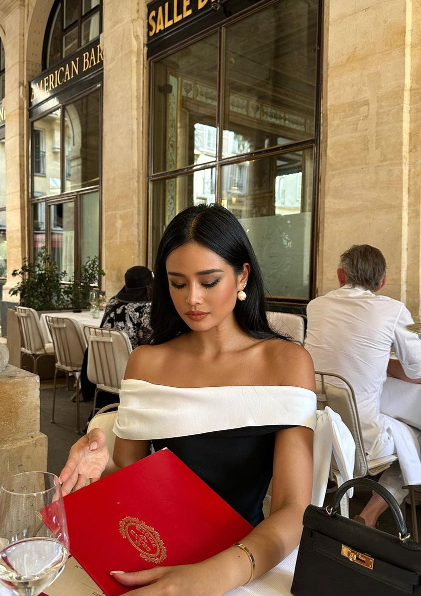 Novera™ - White Draped Detail Dress