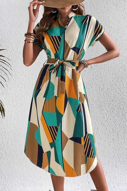 Krisha™ - Chic Geometric Dress