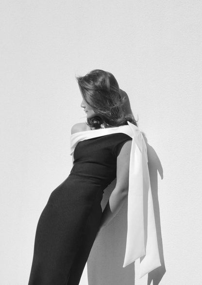 Novera™ - White Draped Detail Dress